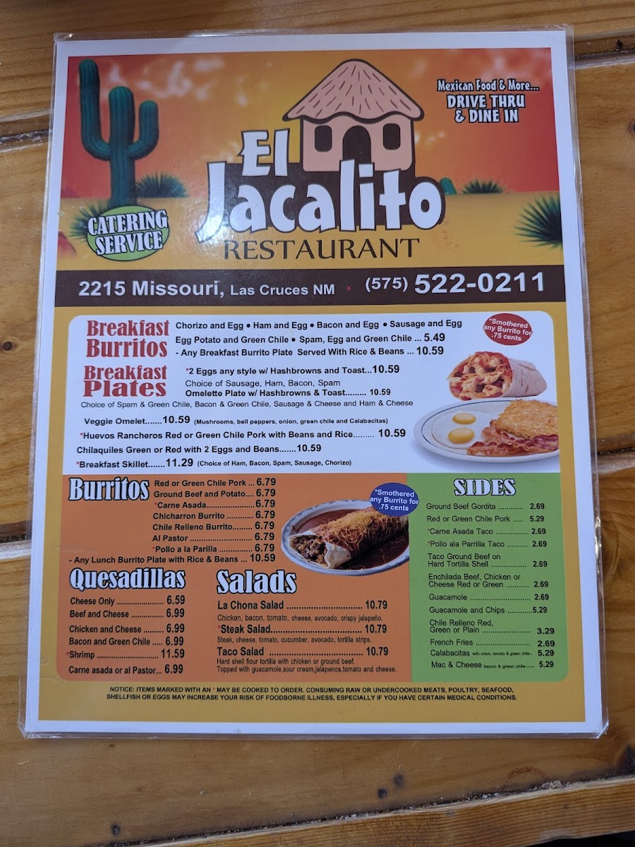 El Jacalito Restaurant Menu - Image 5